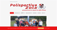 Desktop Screenshot of polisportivazola.it